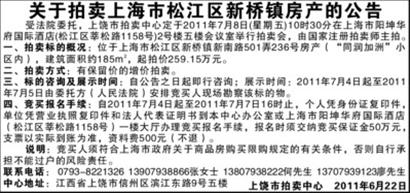 上海房屋拍卖公告最新重磅更新，你的购房机会来了！