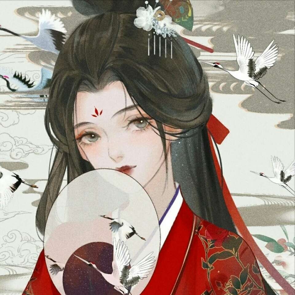 古韵动漫女生头像，古风之美，情谊永恒
